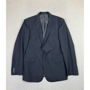 Calvin Klein Suit Jacket Mens 42R Charcoal Extreme Slim Fit 100% Wool 2 Button